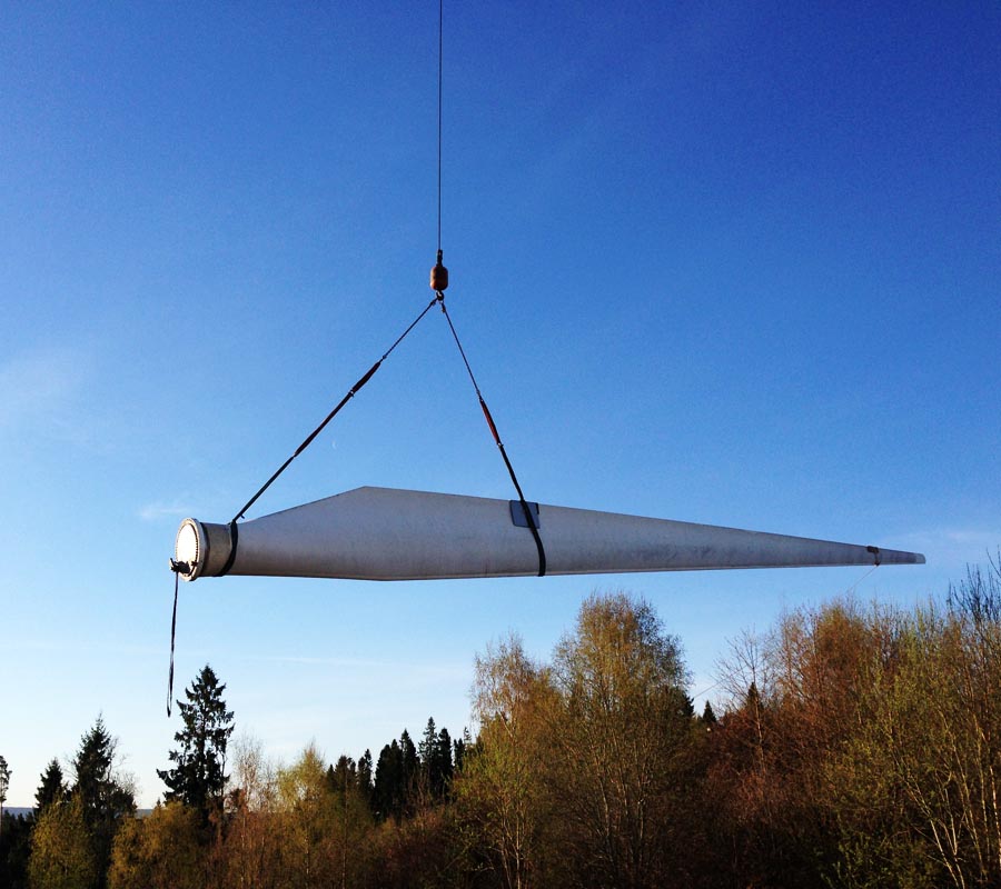 Byte av vinglager Vestas V47 Byte av vinglager Vestas V47